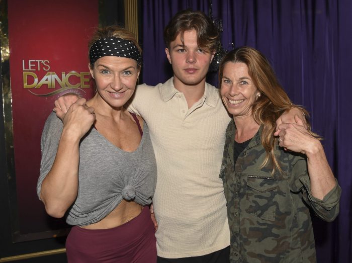 Kristin Kaspersen, Lancelot ”Lance” Hedman och Magdalena Forsberg i semifinalen av Let's dance 2019