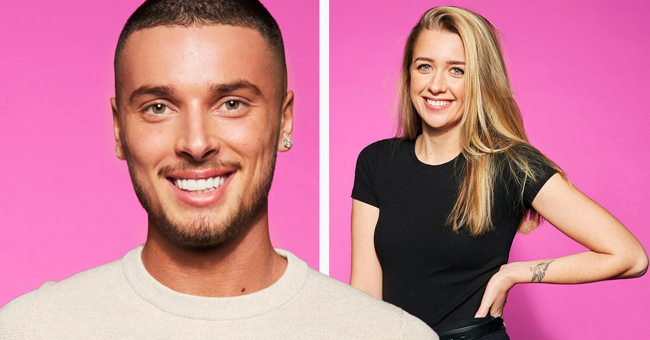 Mergim Feka och Jasmine Armstrong i Big Brother 2020.