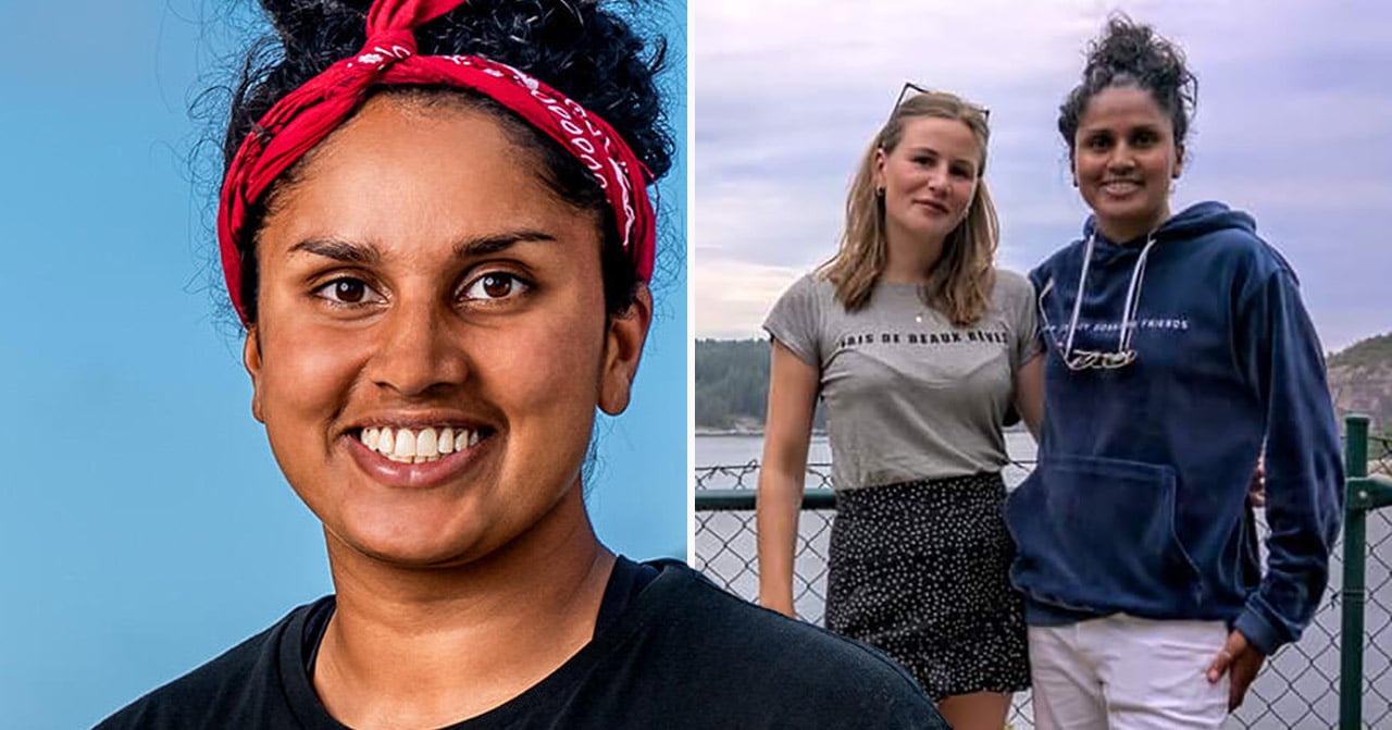 Robinson-Priya Svang och bästa kompisen Johanna Malmström.