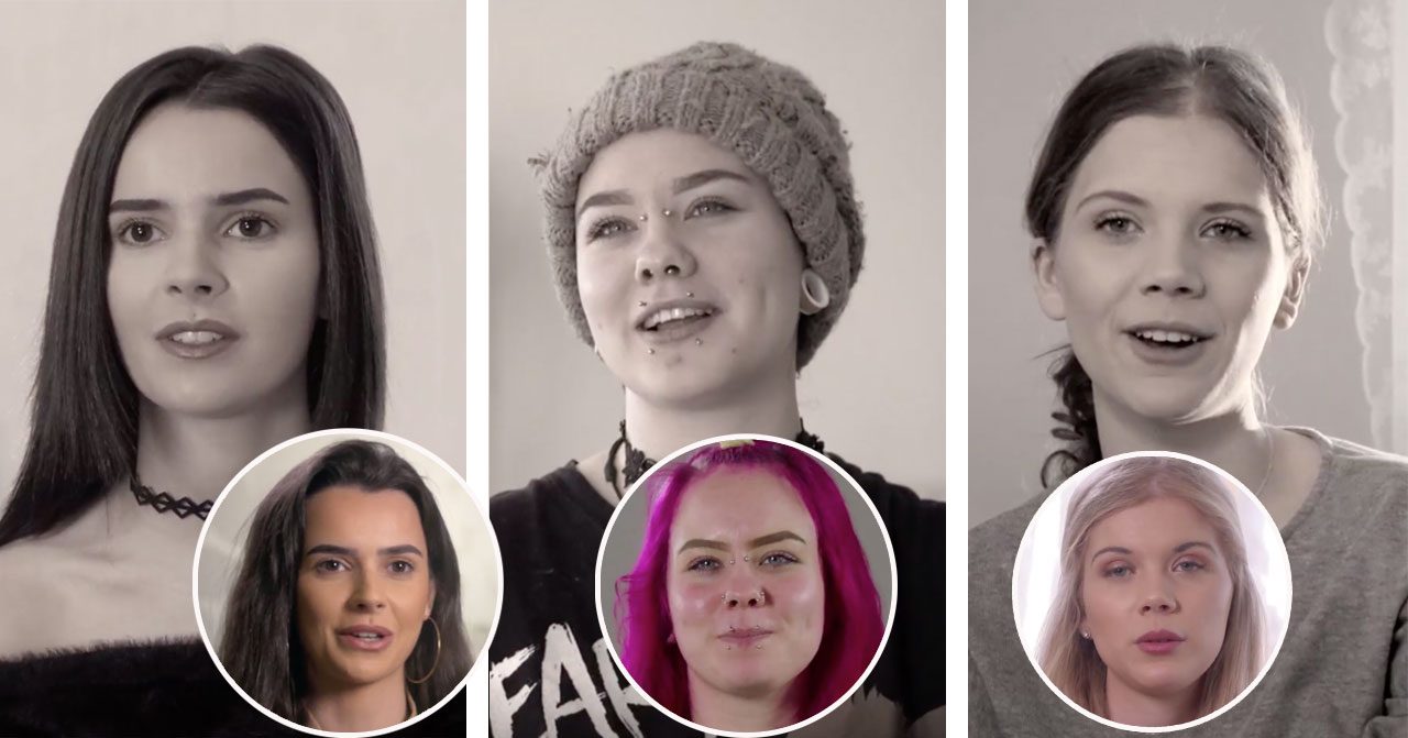 Sophie Andersen, Julia Mindell och Linn Andersson från Unga mammor