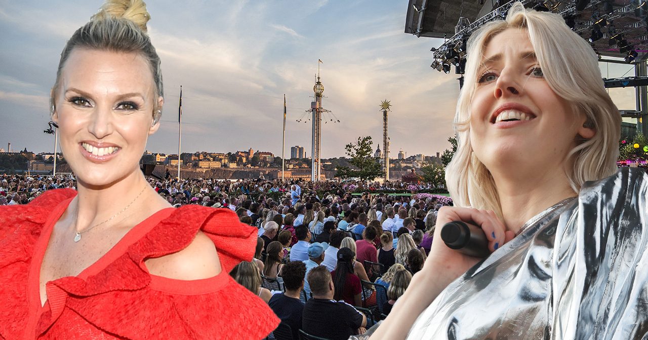 Sanna Nielsen och Veronica Maggio i Allsång på Skansen